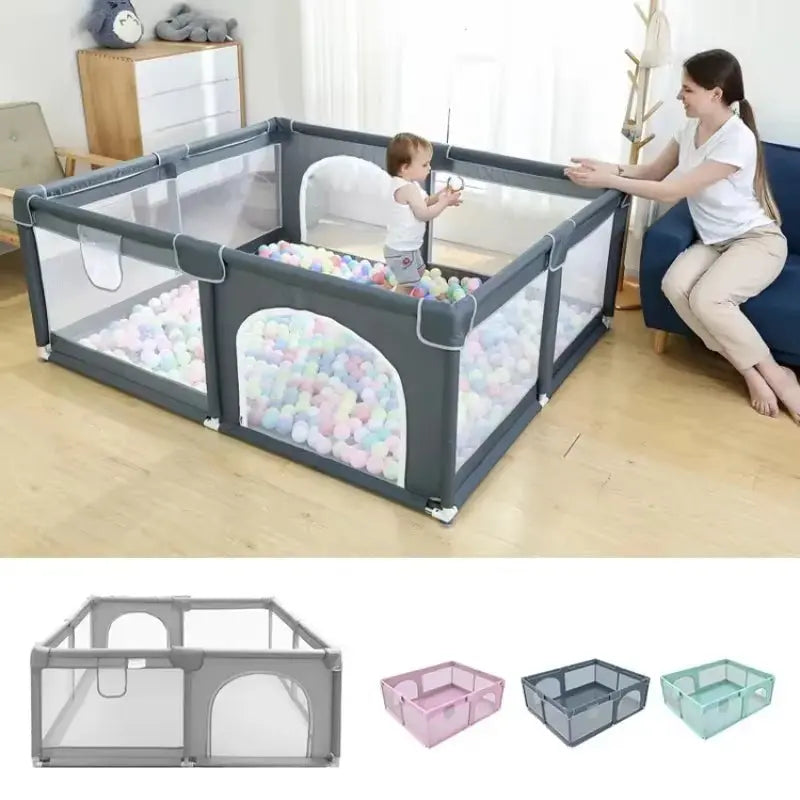 Baby & Toddler Playpen with Mat