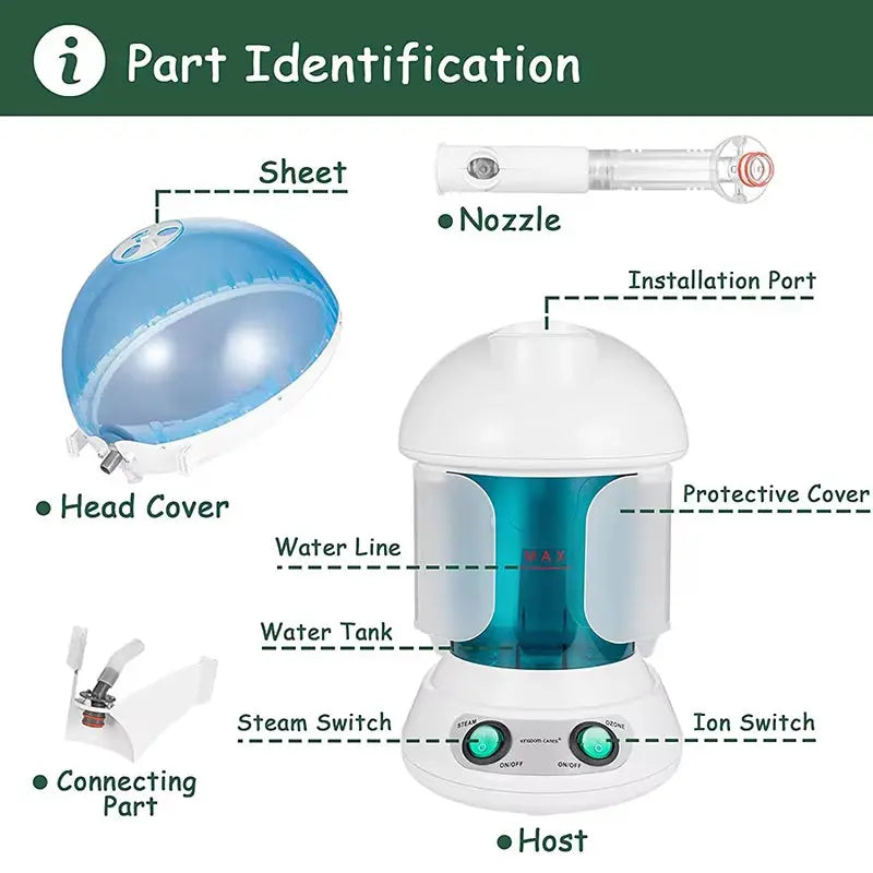 2-In-1 Hair and Facial Steamer