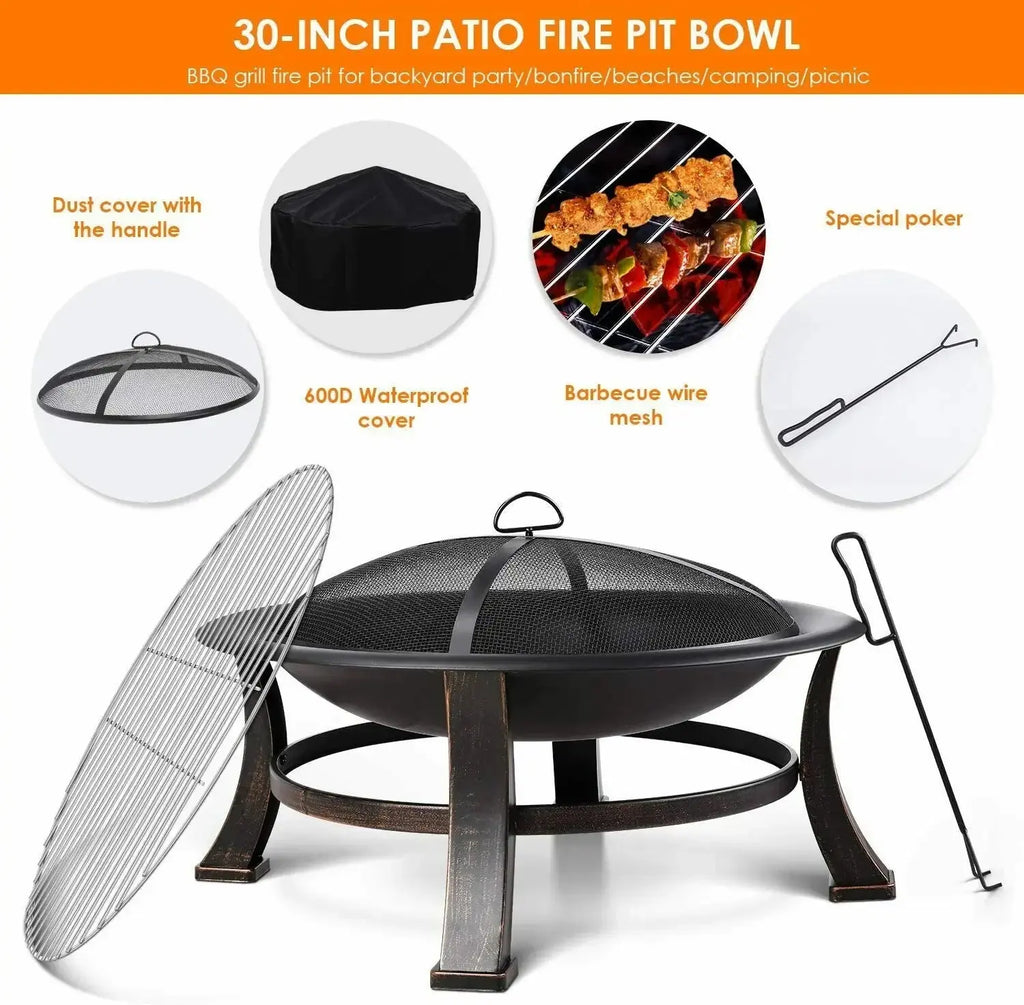 Round Outdoor Fire Pit FRATOZ