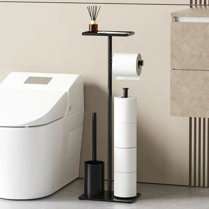 Toilet Paper & Brush Holder Stand FRATOZ
