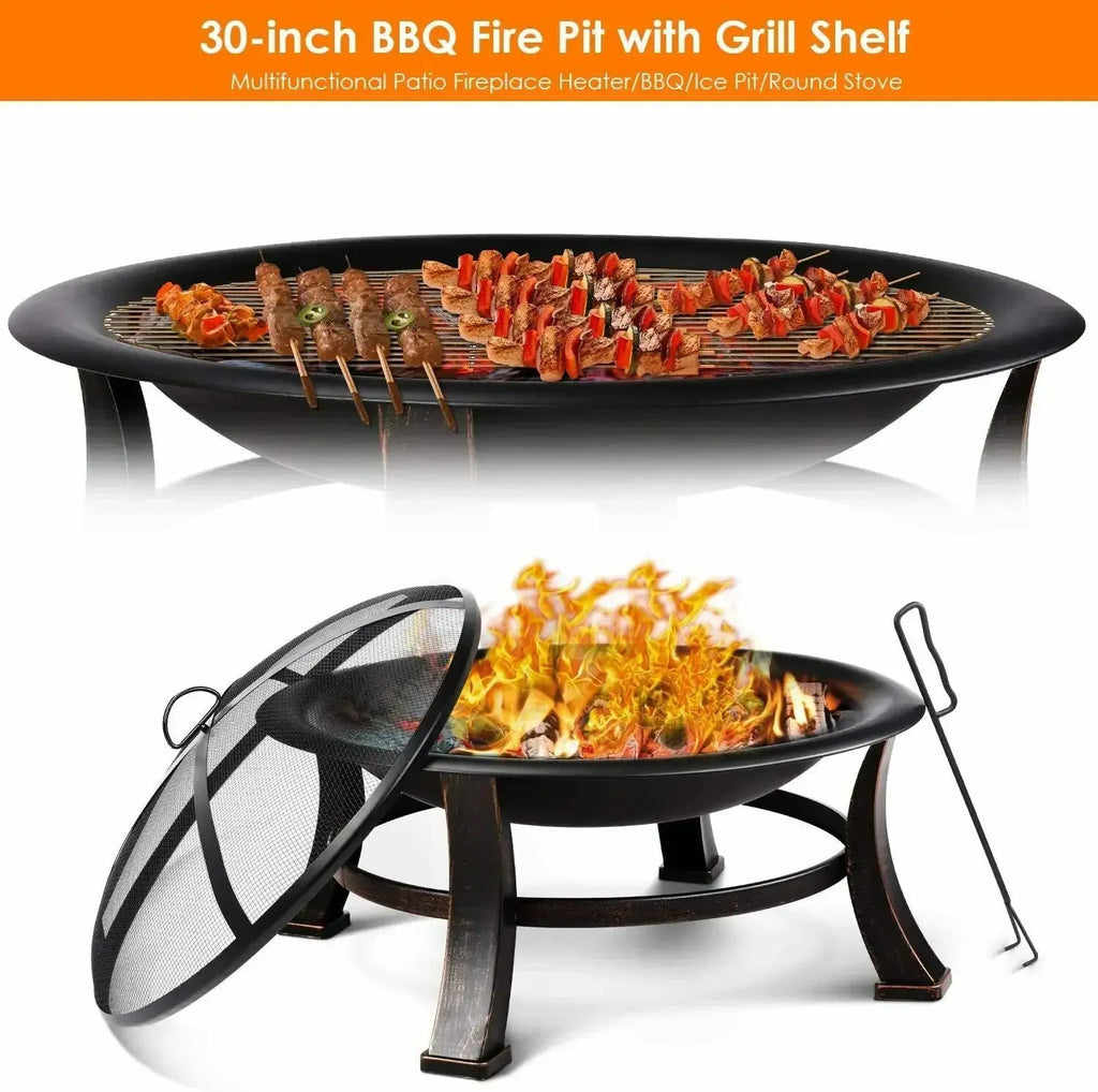 Round Outdoor Fire Pit FRATOZ