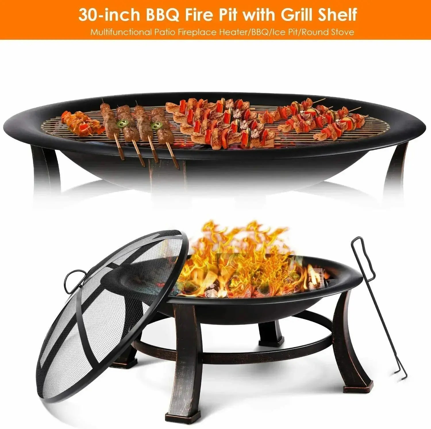 Round Outdoor Fire Pit FRATOZ