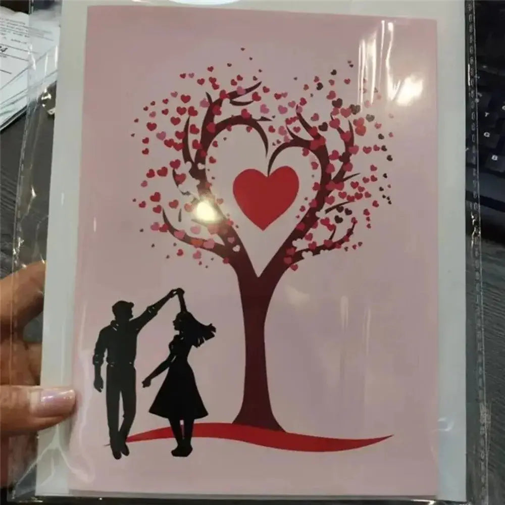 3D Heart Tree Card FRATOZ