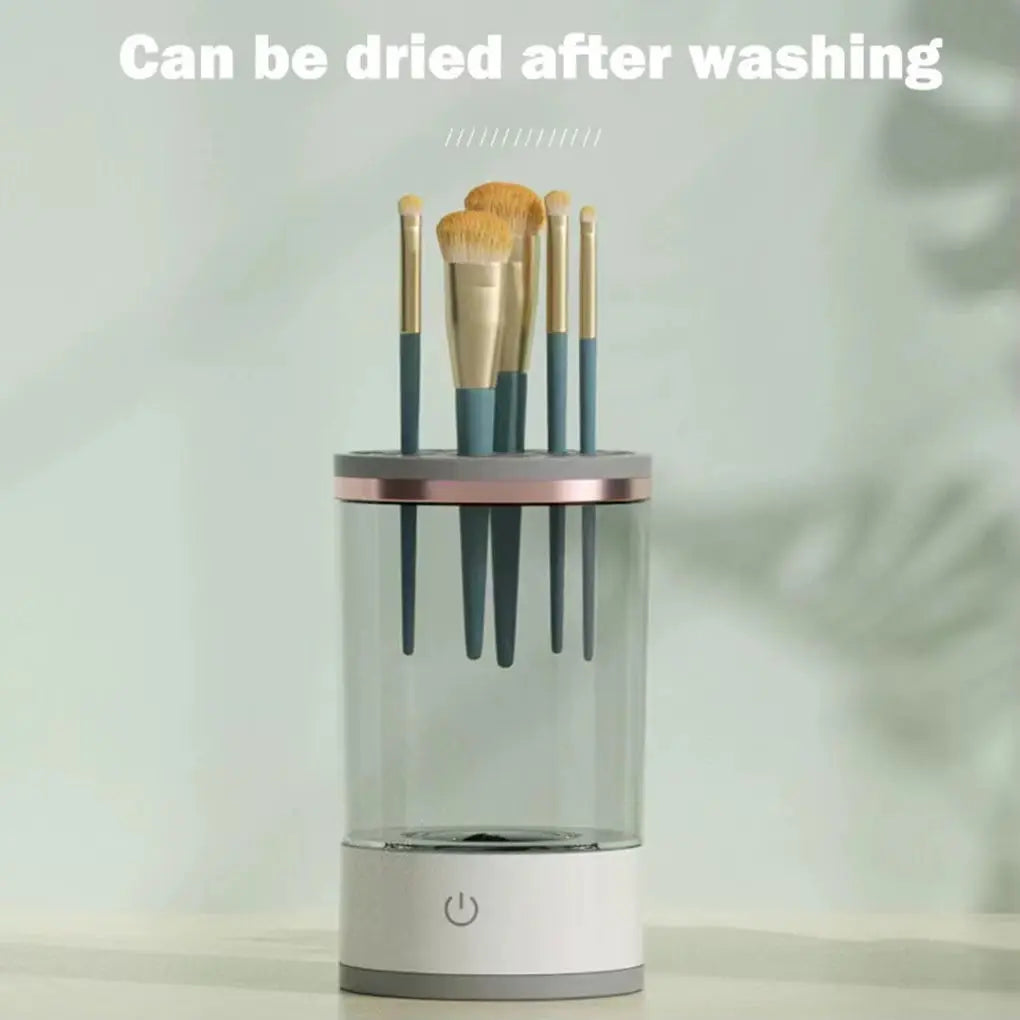 Rotating Makeup Brush Cleaner