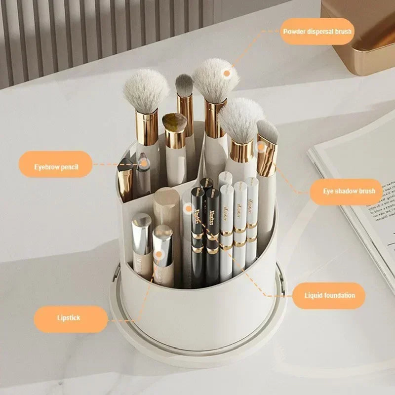 360° Rotating Makeup Brush Holder FRATOZ