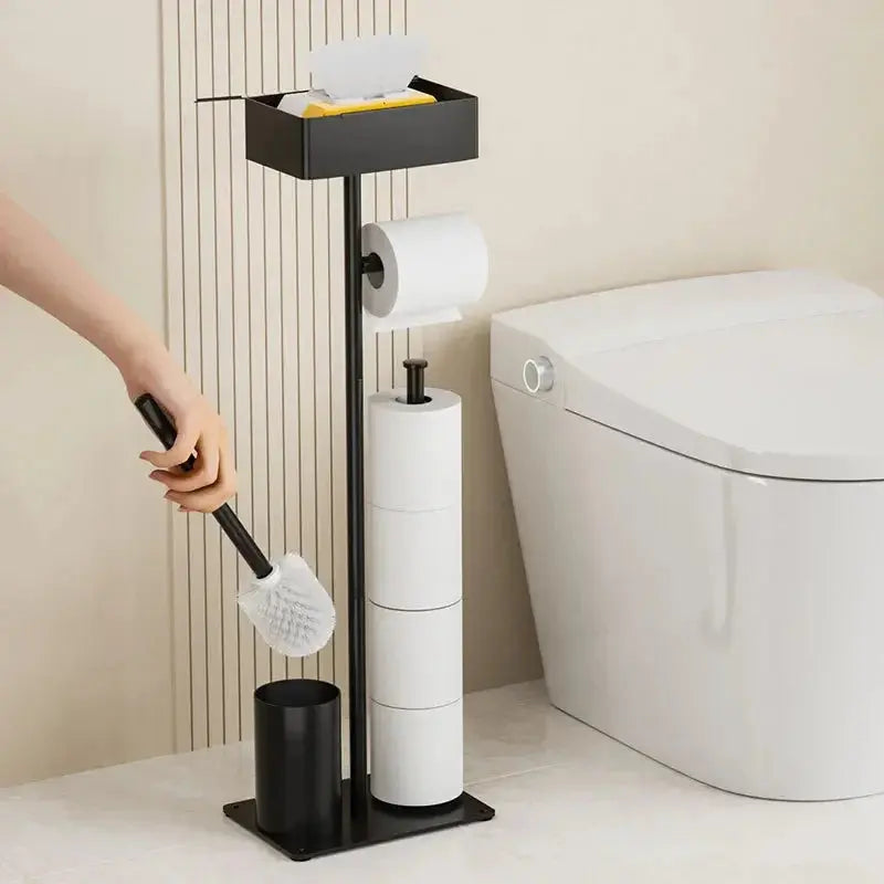 Toilet Paper & Brush Holder Stand FRATOZ