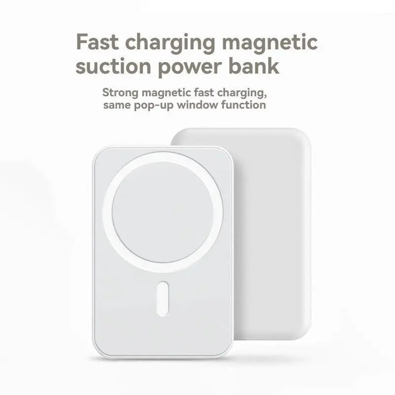 Magnetic Portable Charger 5000Mah, Magsafe-Compatible Wireless Power Bank, USB-C PD 20W Fast Charge, Slim Mini Battery Pack for Iphone 17/16/15/14/13/12, Qi for Android (Ring Included)