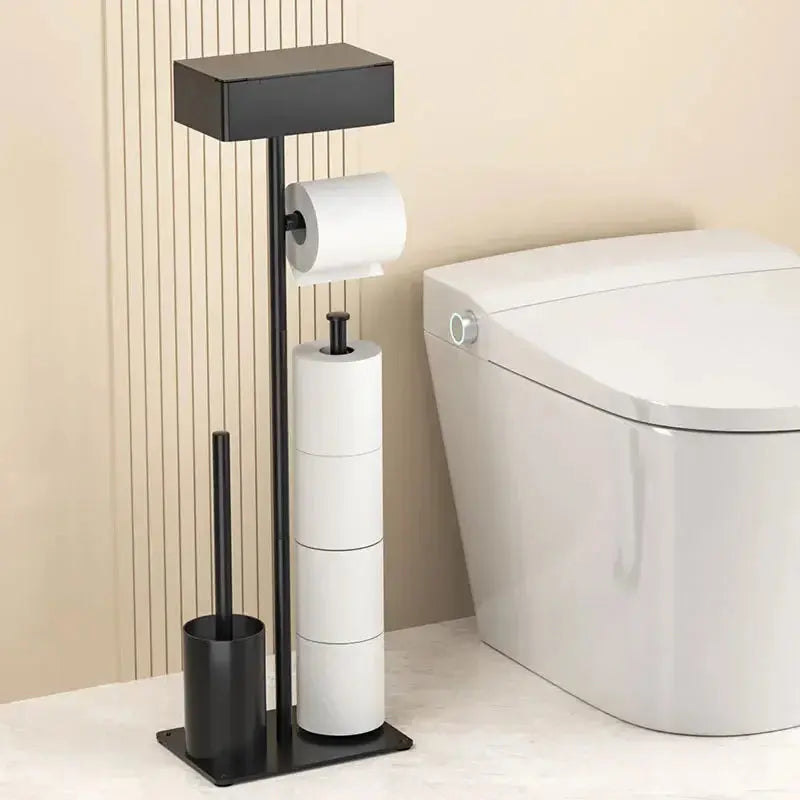 Toilet Paper & Brush Holder Stand FRATOZ