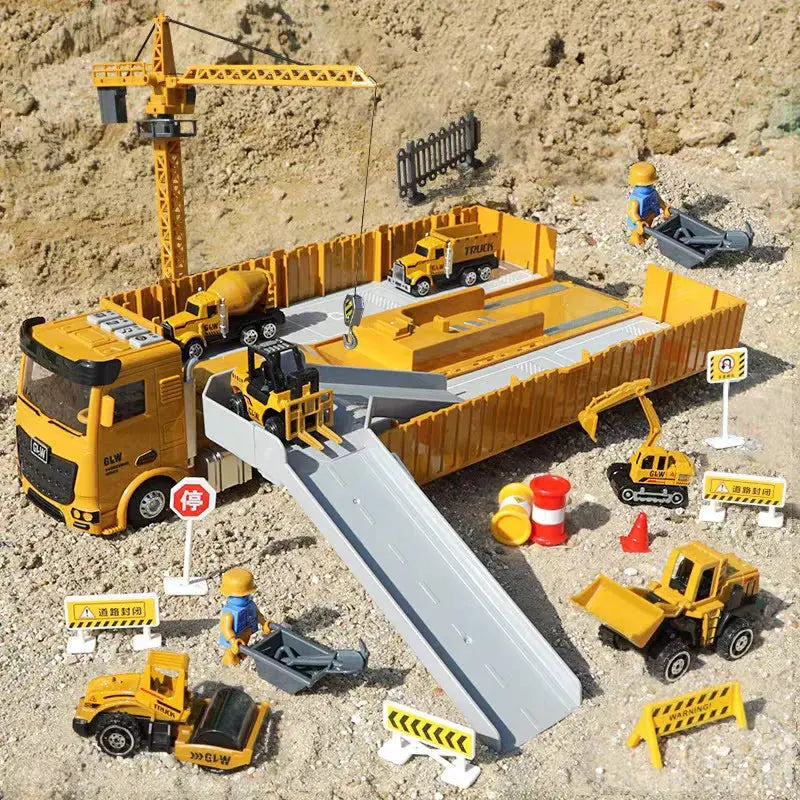 Toy Truck with Crane, Excavator & More FRATOZ