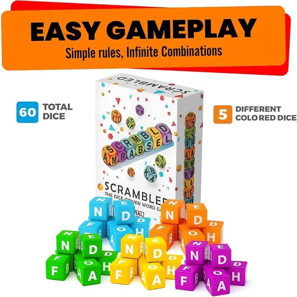 Scrambled Dice Word Game FRATOZ