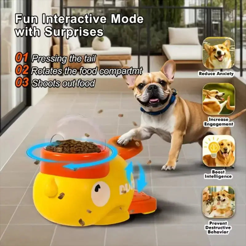 Duck Interactive Puzzle Feeder For Dogs FRATOZ
