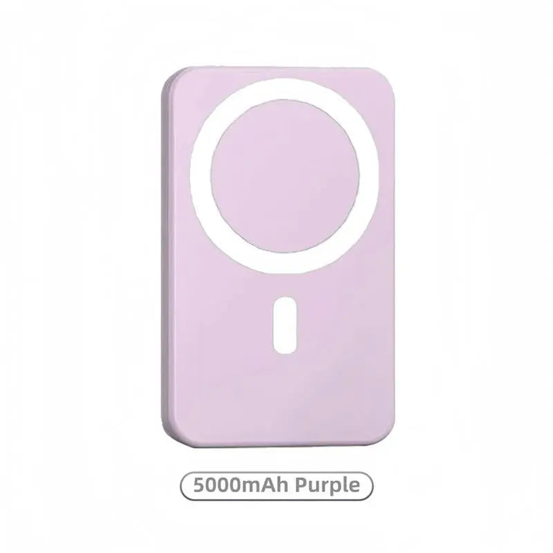 Magnetic Portable Charger 5000Mah, Magsafe-Compatible Wireless Power Bank, USB-C PD 20W Fast Charge, Slim Mini Battery Pack for Iphone 17/16/15/14/13/12, Qi for Android (Ring Included)