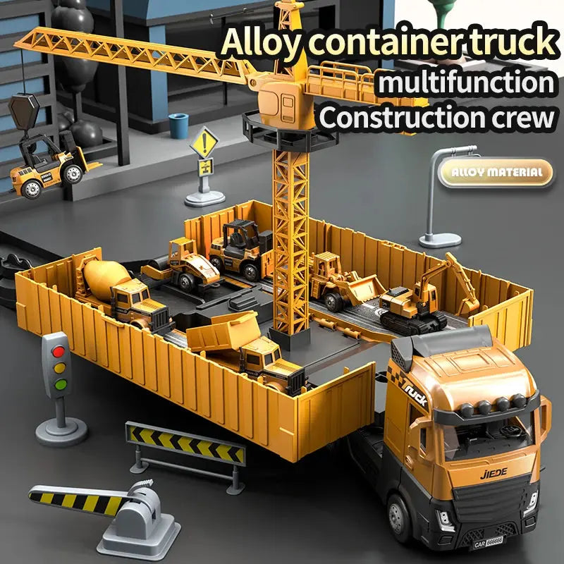 Toy Truck with Crane, Excavator & More FRATOZ