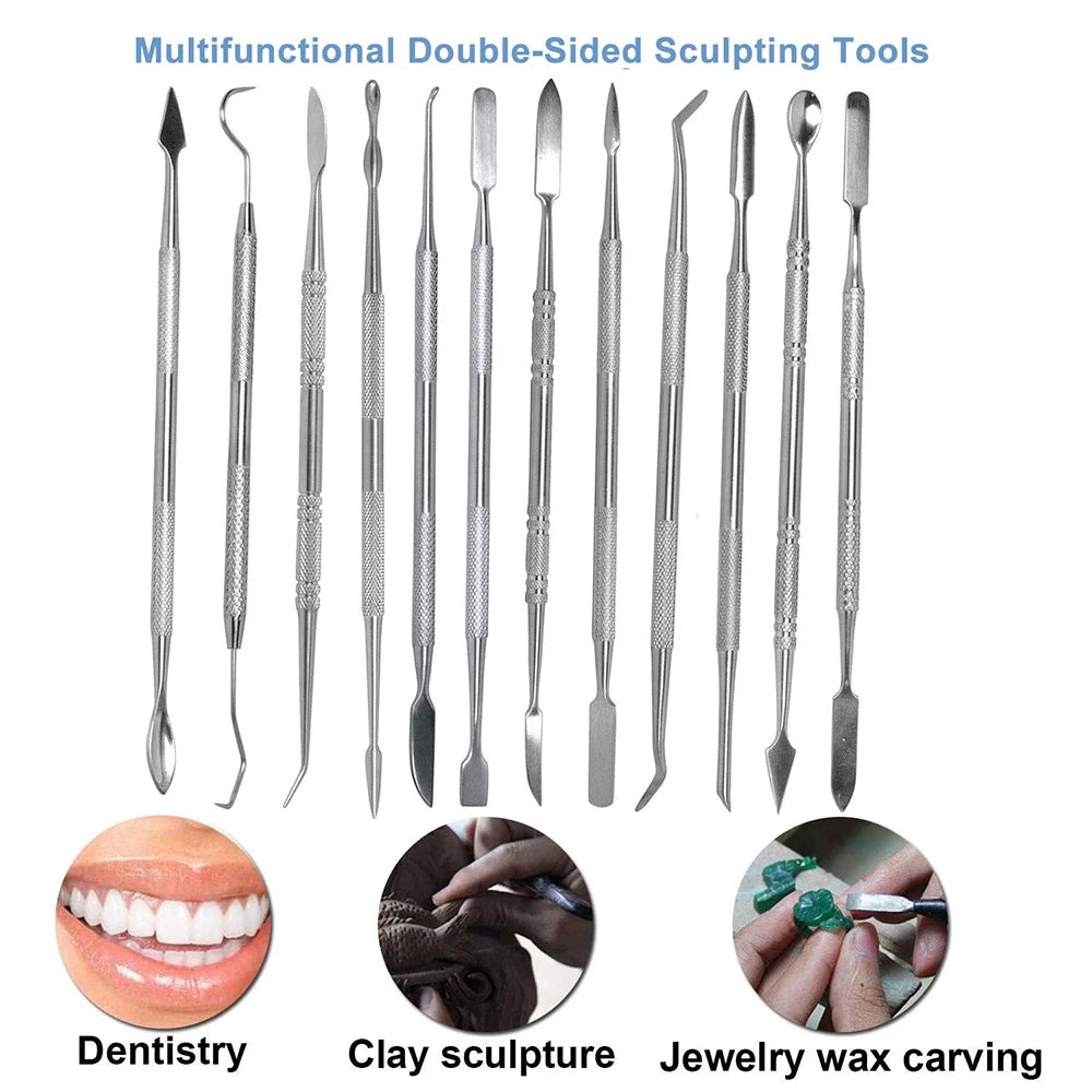 12 Pieces/set of Wax Carving Tools