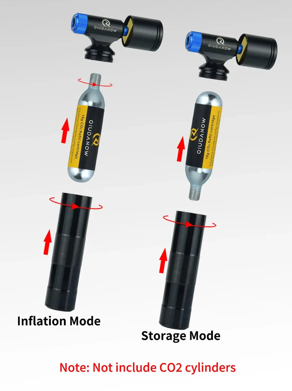 CO2 cartridge pump & Bike Pump FRATOZ