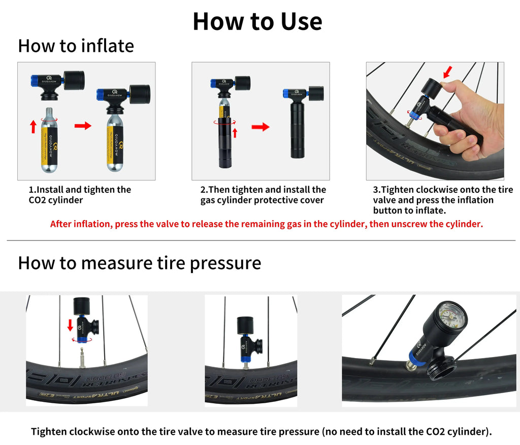 CO2 cartridge pump & Bike Pump FRATOZ
