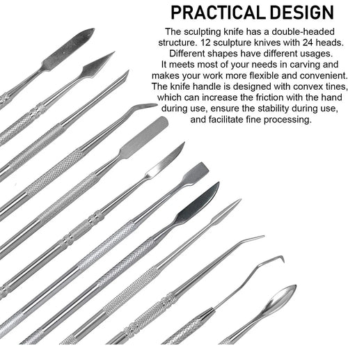 12 Pieces/set of Wax Carving Tools