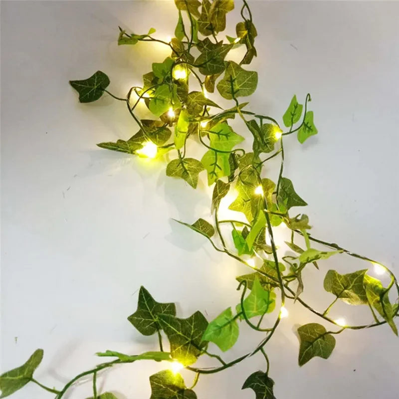 Green Leaf String With LED