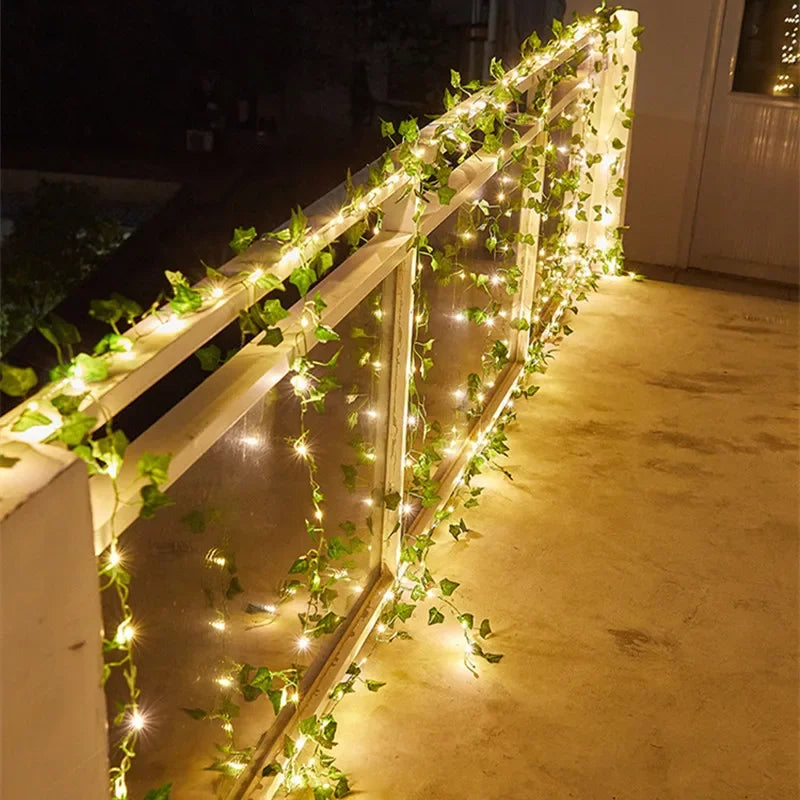 Green Leaf String With LED