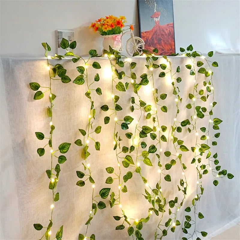 Green Leaf String With LED