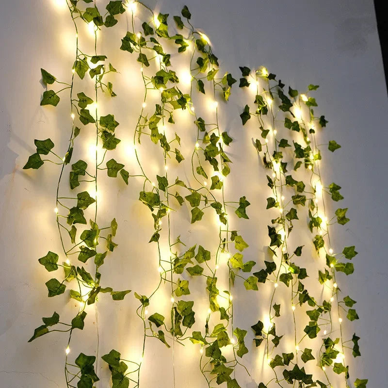 Green Leaf String With LED