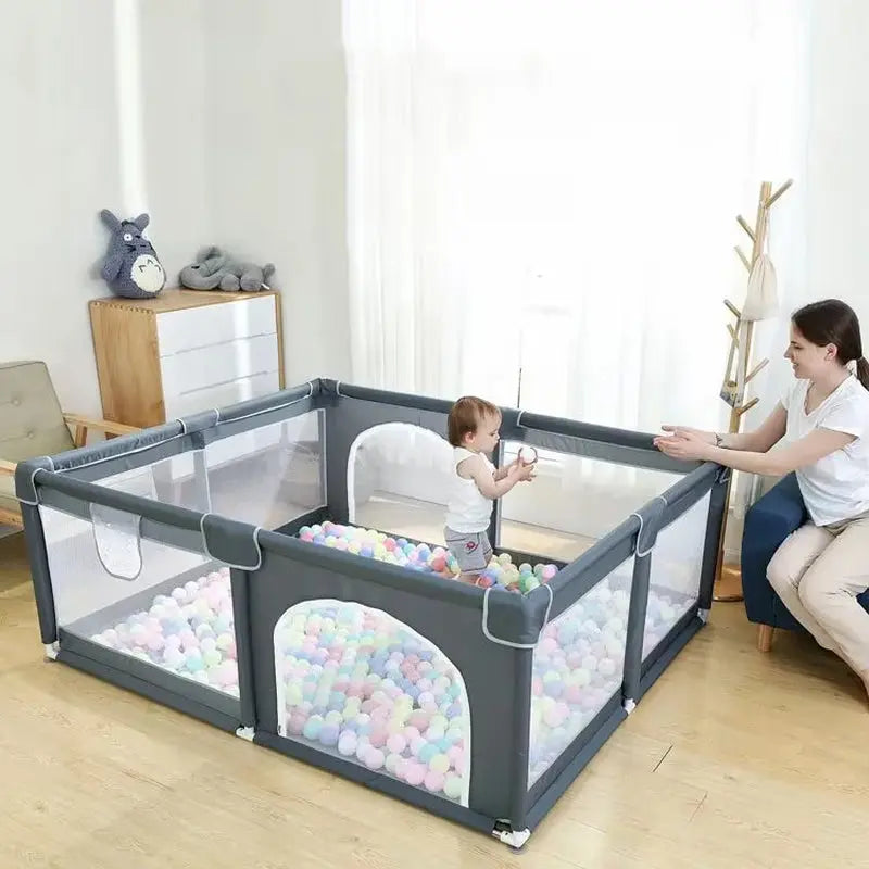 Baby & Toddler Playpen with Mat