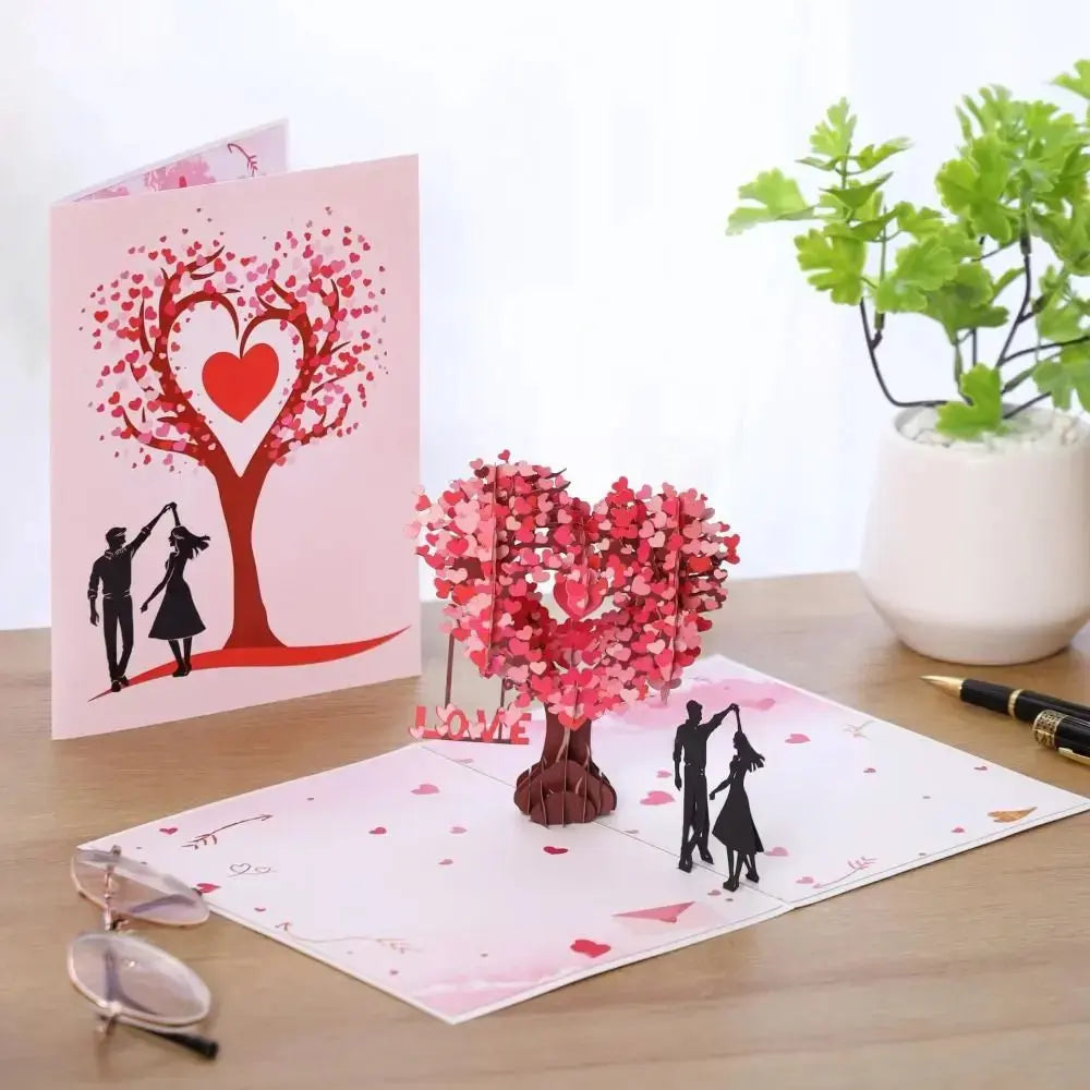 3D Heart Tree Card FRATOZ