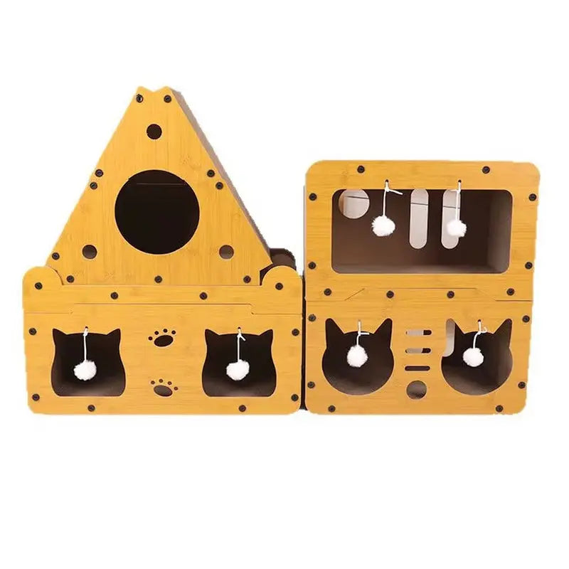 Cat Scratching Board Bed Combo