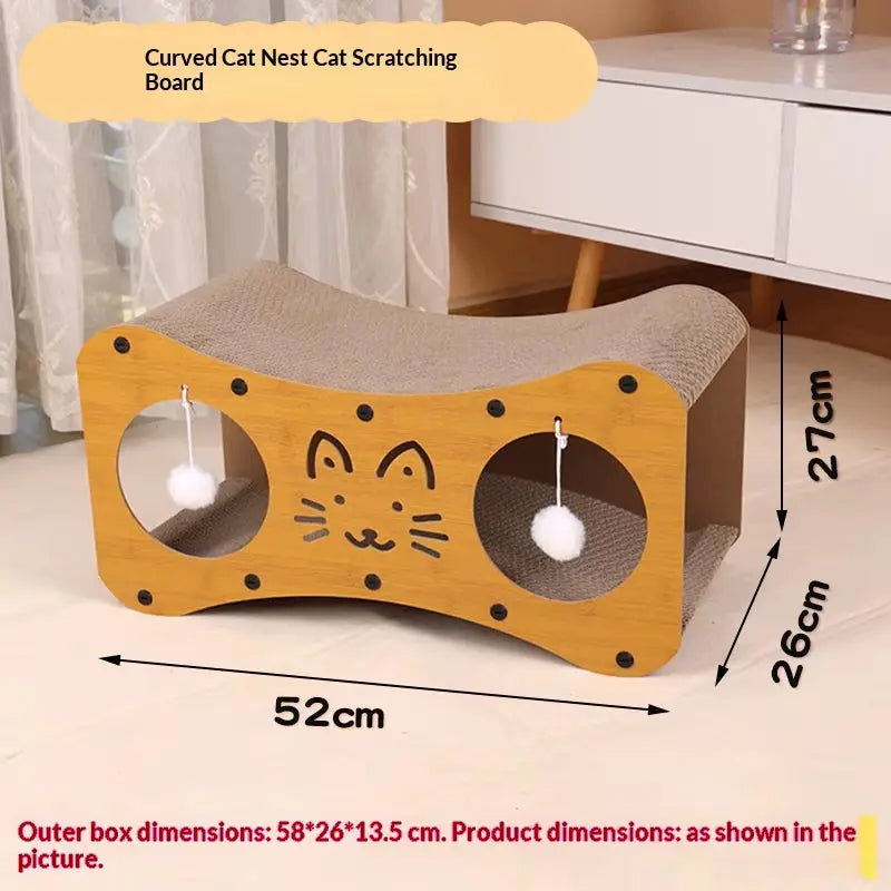Cat Scratching Board Bed Combo