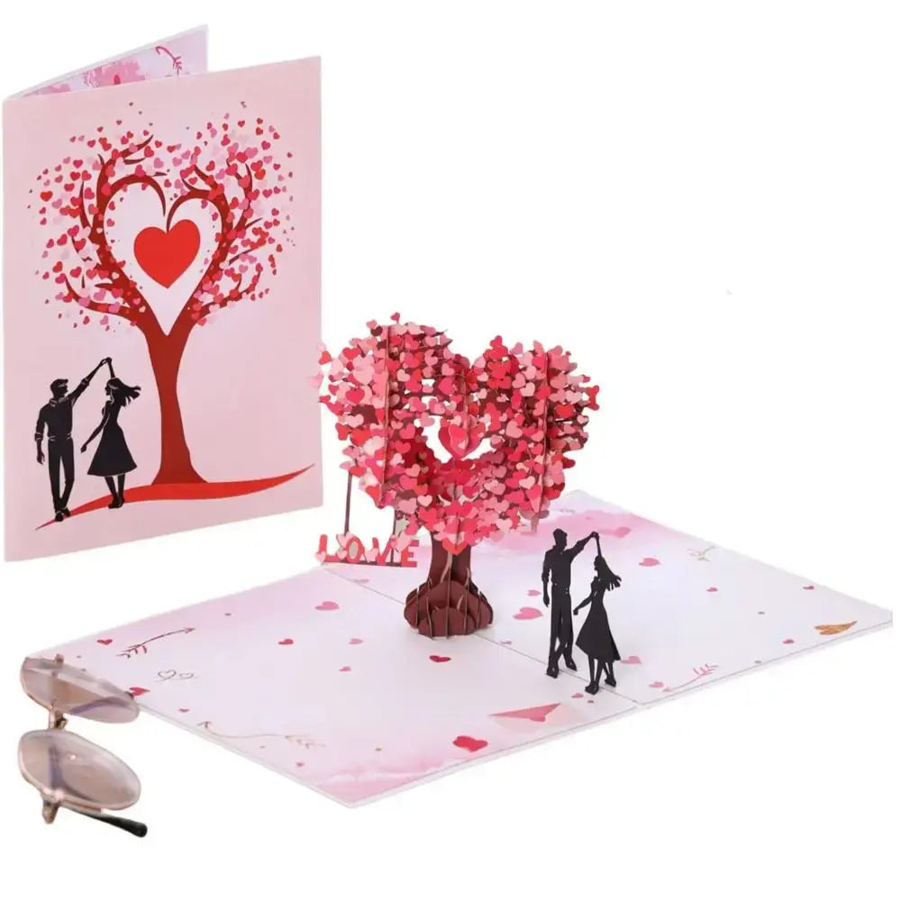 3D Heart Tree Card FRATOZ