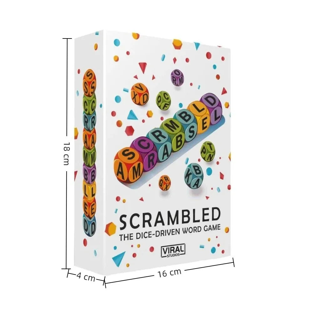 Scrambled Dice Word Game FRATOZ