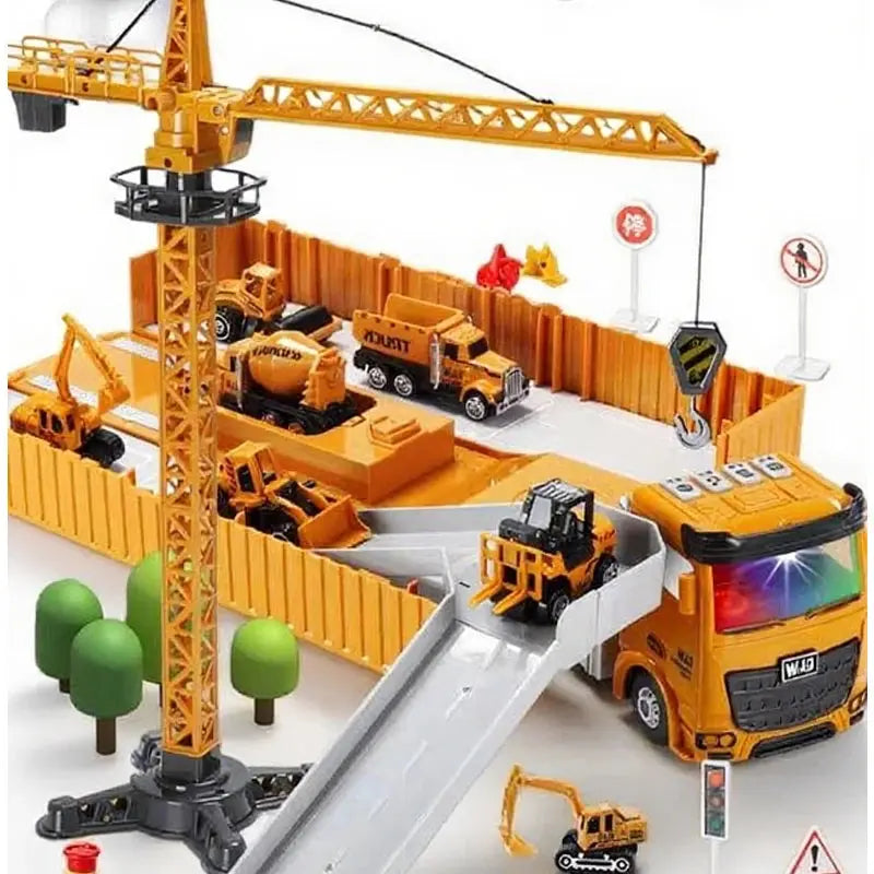 Toy Truck with Crane, Excavator & More FRATOZ