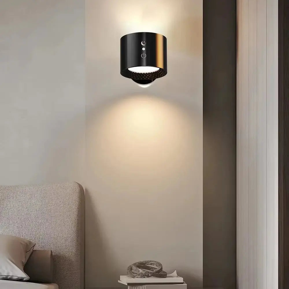 Touch & Remote Control Indoor Wireless Rechargeable Wall Lamp Battery Powered LED Cordless Wall Sconces Light with USB Charging